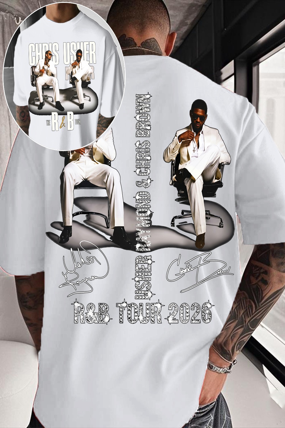 CB & Usher Concert Shirt