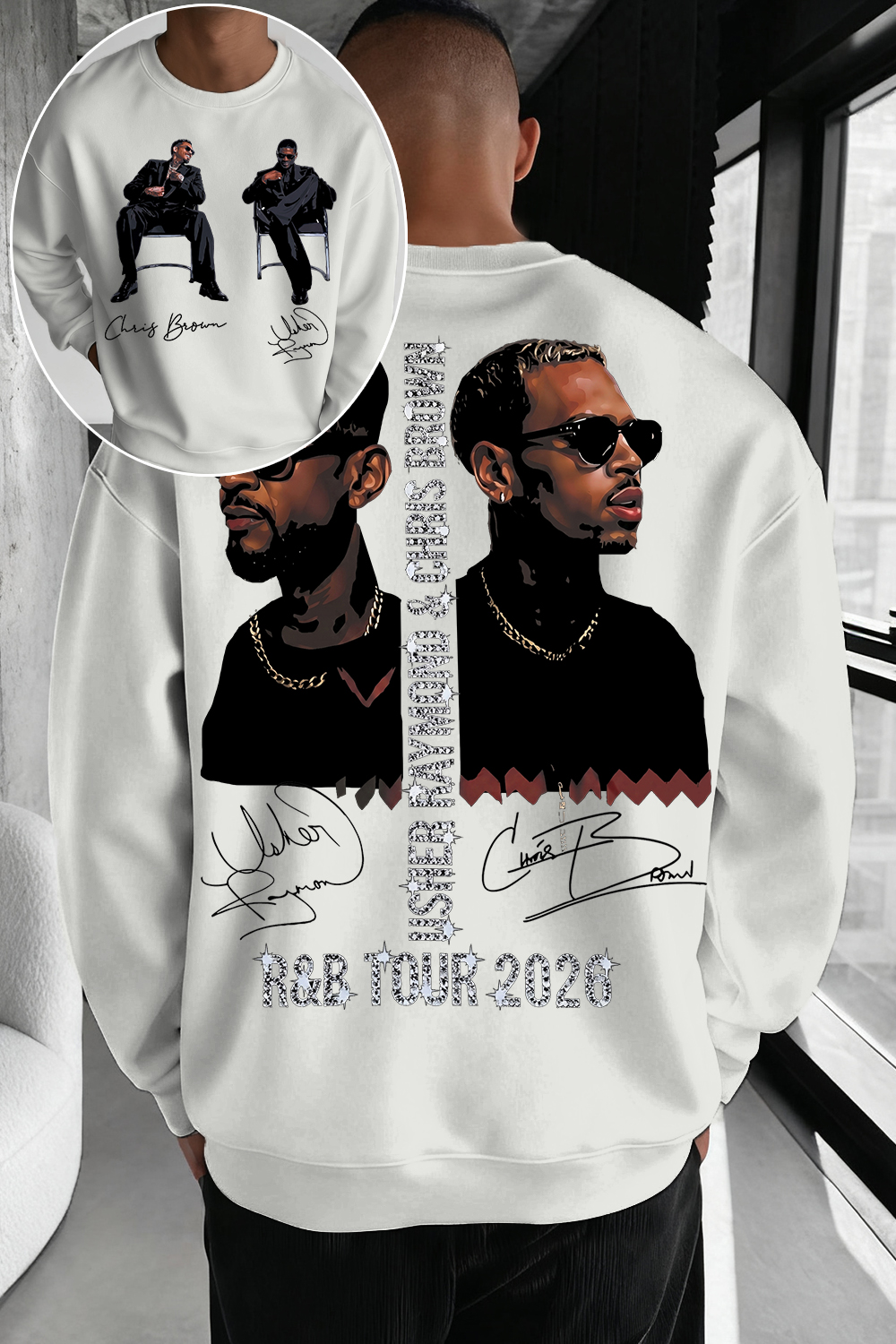 CB & Usher Concert Sweatshirt