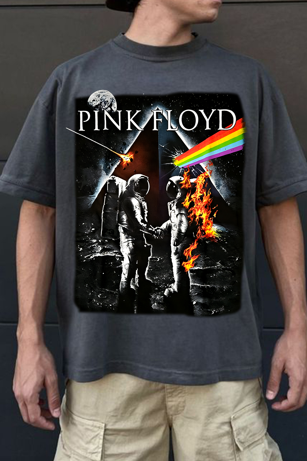 Pink Floyd Astronaut Print T-Shirt