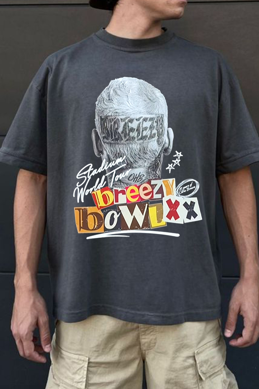 Chrisbrown 2025 tour personalized print T-shirt