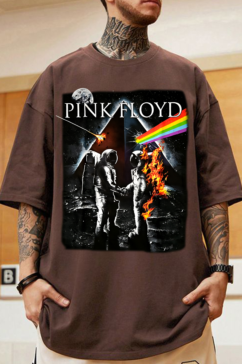 Pink Floyd Astronaut Print T-Shirt