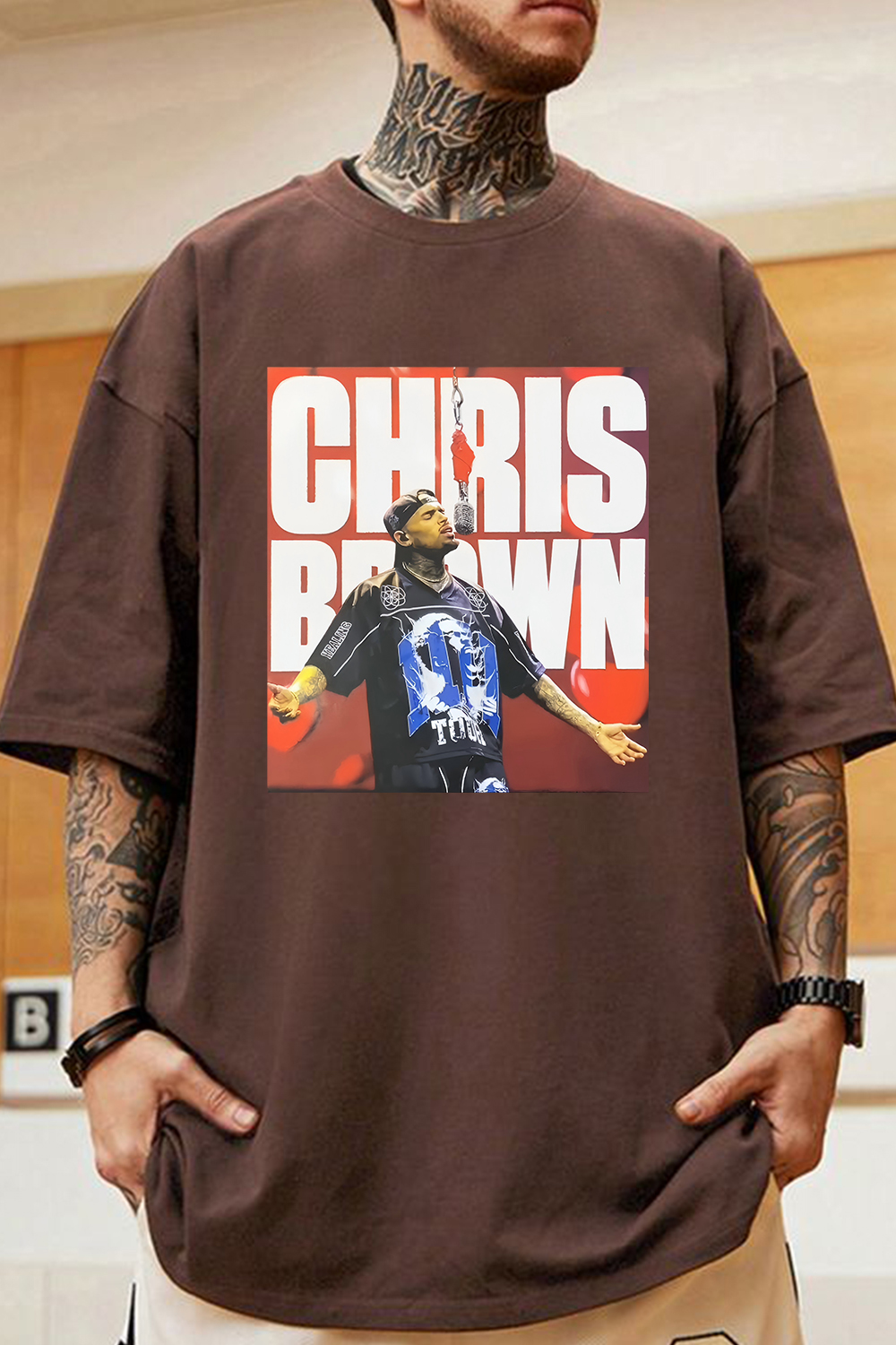 Chris Brown Concert Graphic Tee For Men