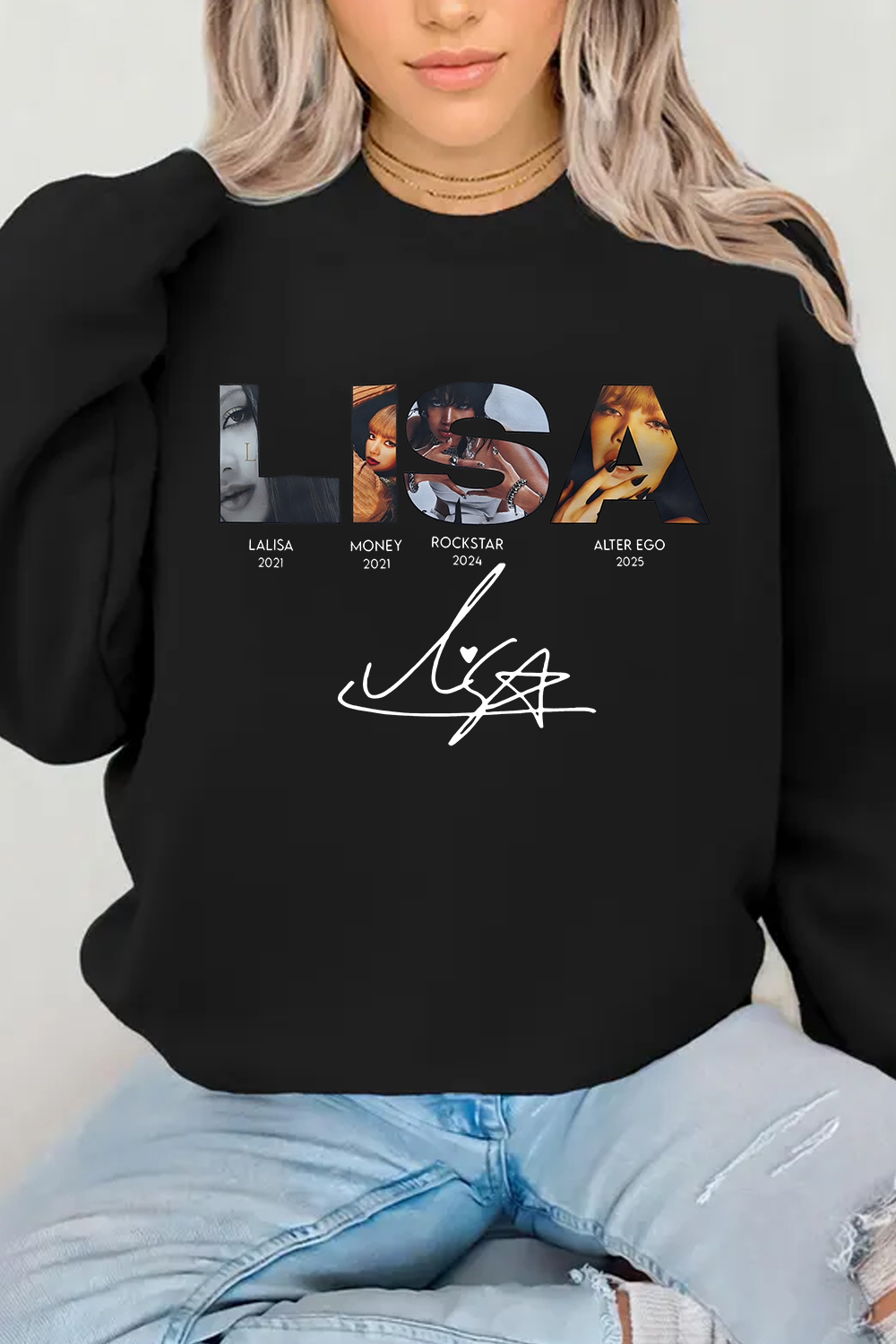 Lisa Blackpink Alterego Album Sweatshirt For Women