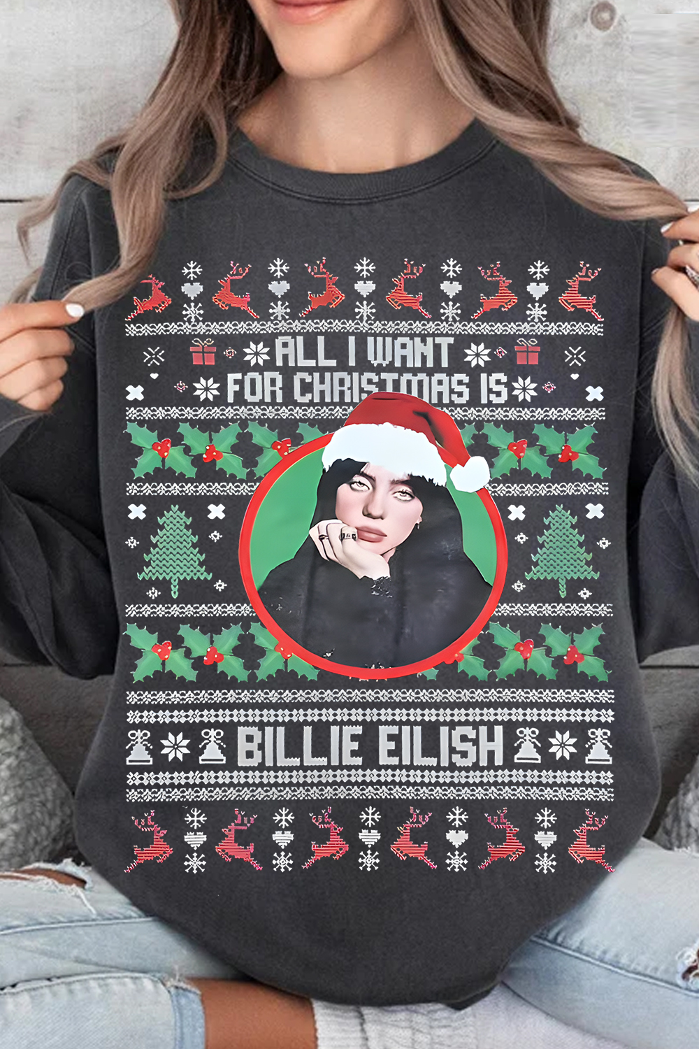 Billie Eilish Christmas Sweatshirt