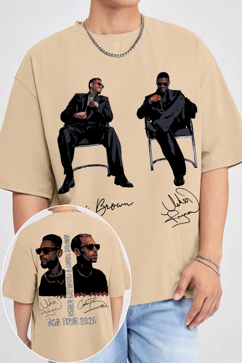 CB & Usher Concert Tee