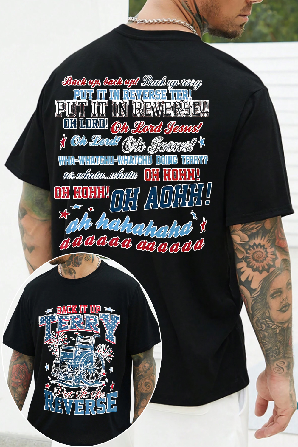 backitup 2-sided t-shirt