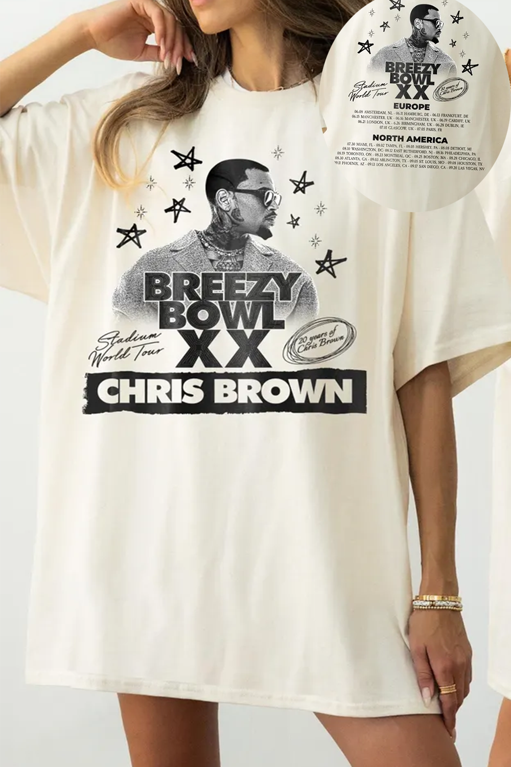 2025 Chris Brown Breezy Bowl Tour Shirt