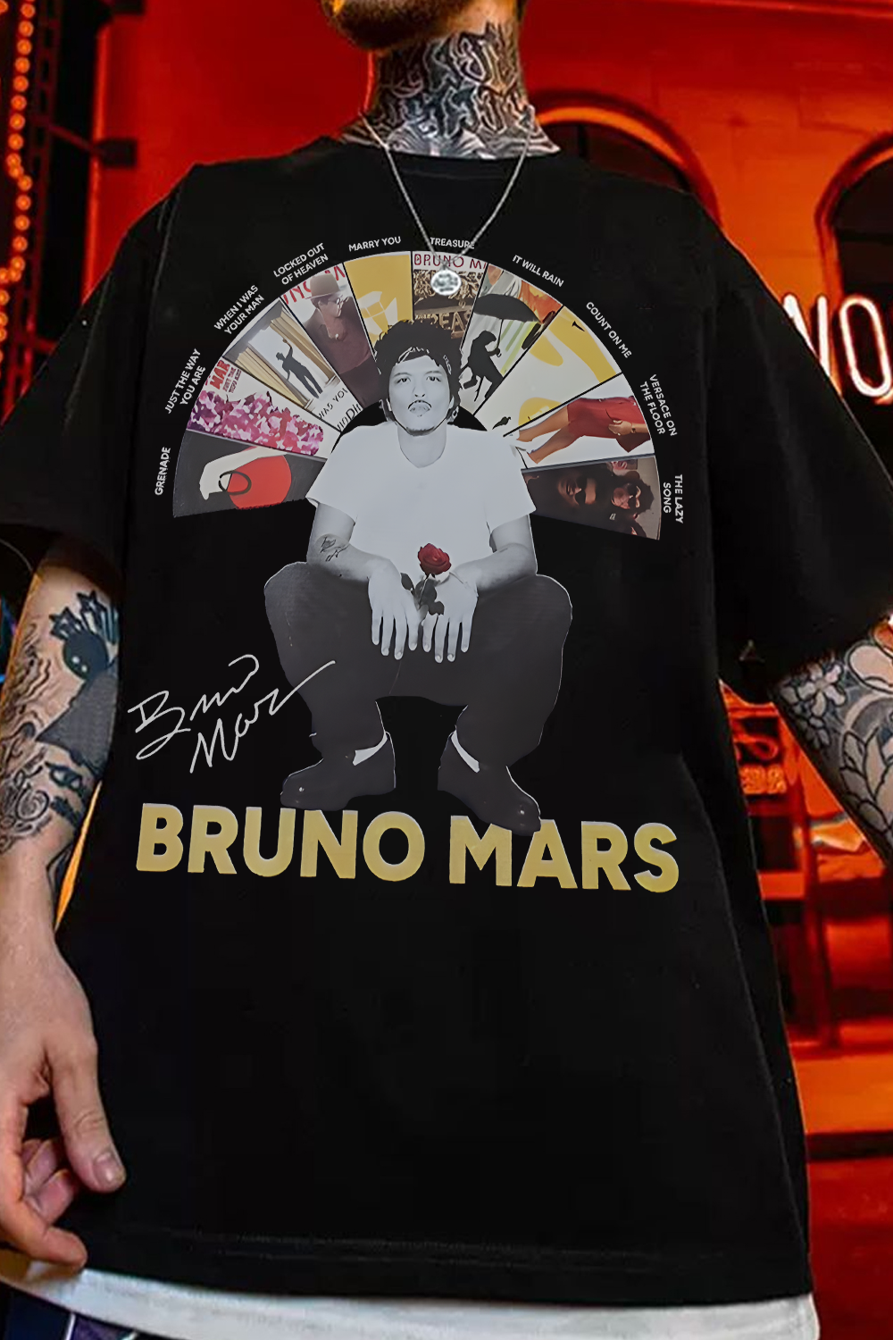 Bruno Mars Music Shirt