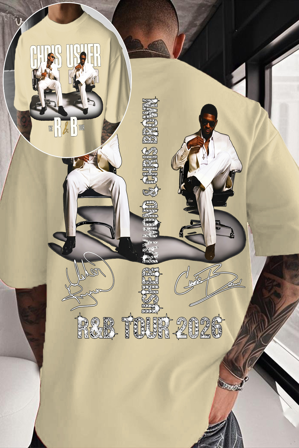 CB & Usher Concert Shirt