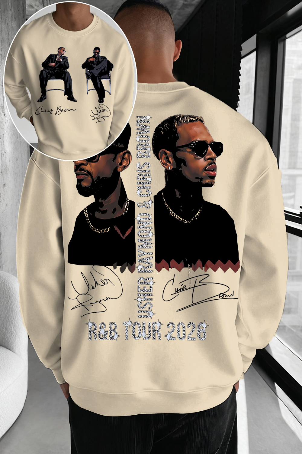 CB & Usher Concert Sweatshirt