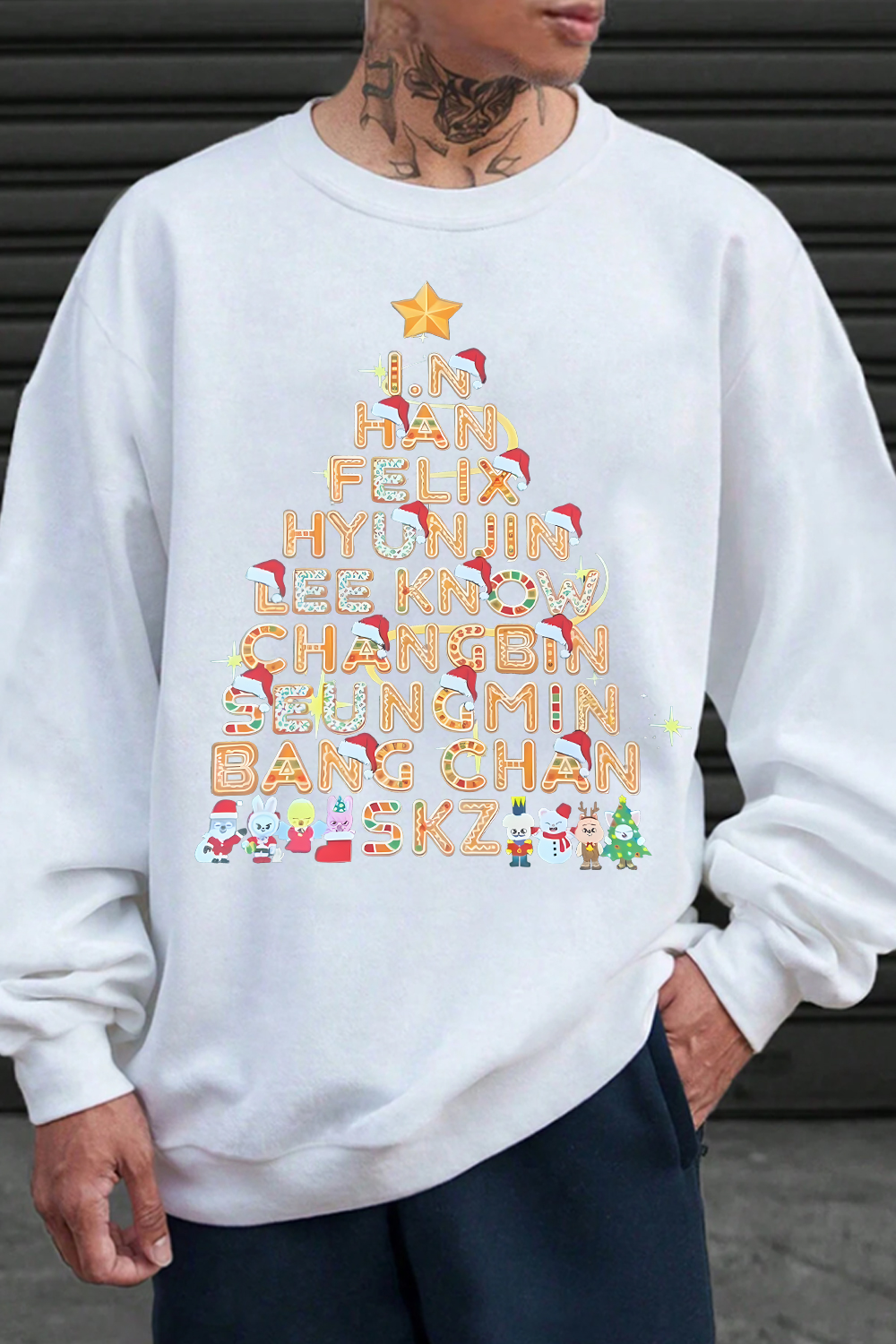 Straykids Fans Christmas Sweatshirt For Men