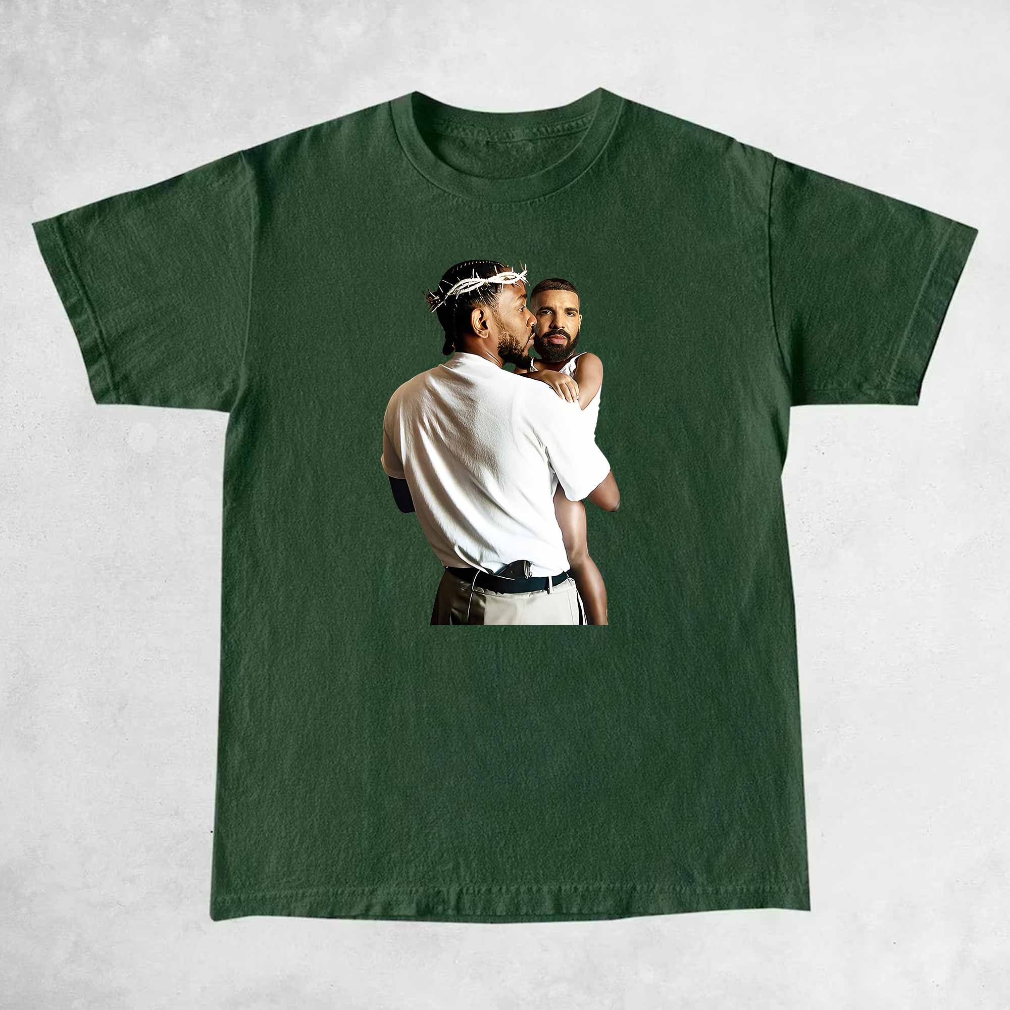 Kendrick Lamar Holding Baby Drake T-Shirt