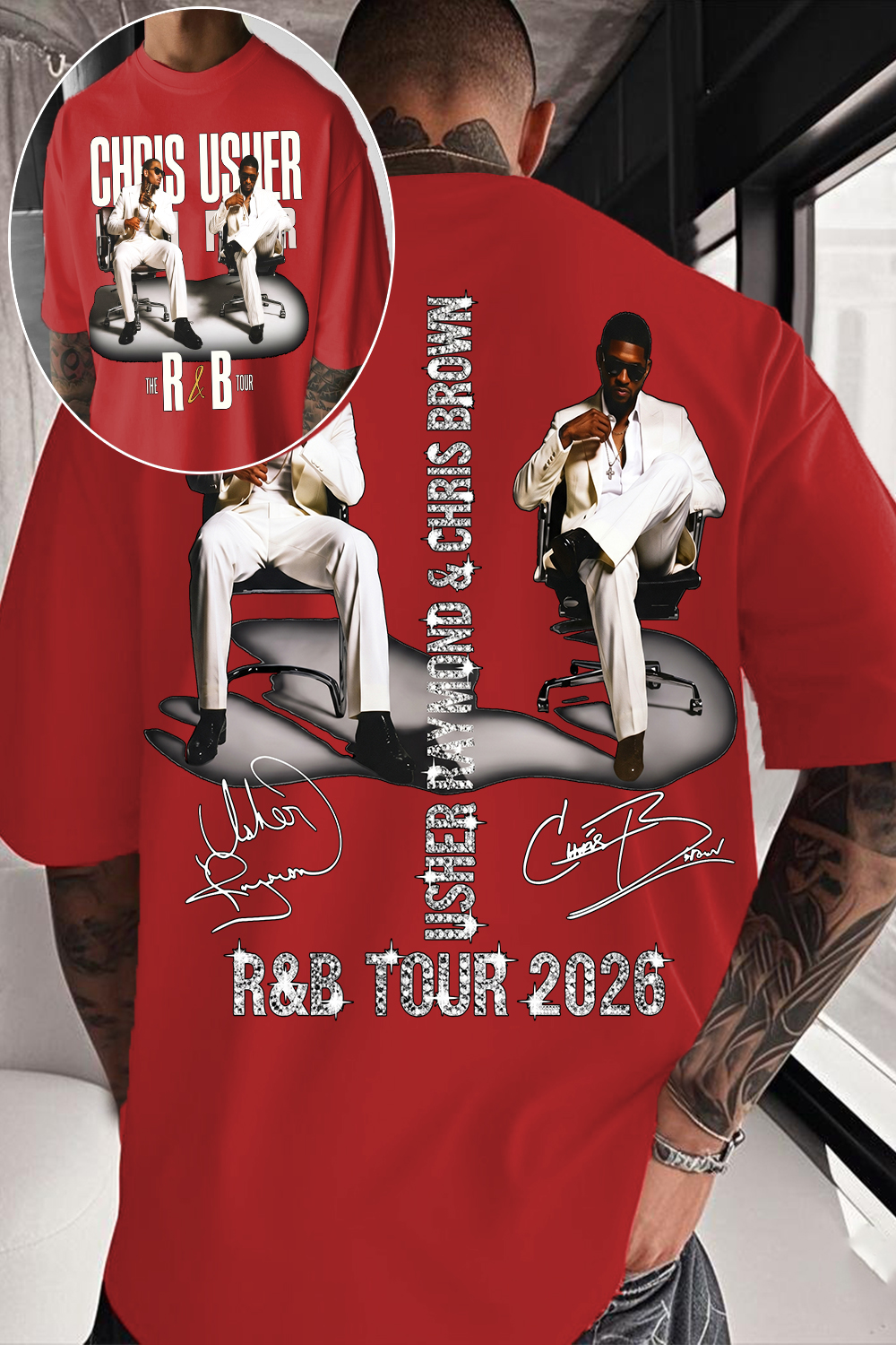 CB & Usher Concert Shirt