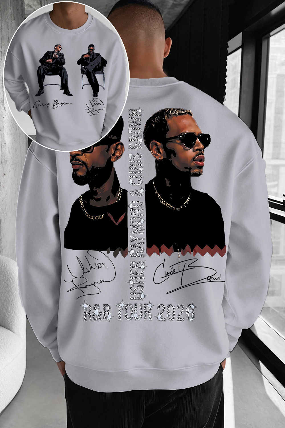 CB & Usher Concert Sweatshirt