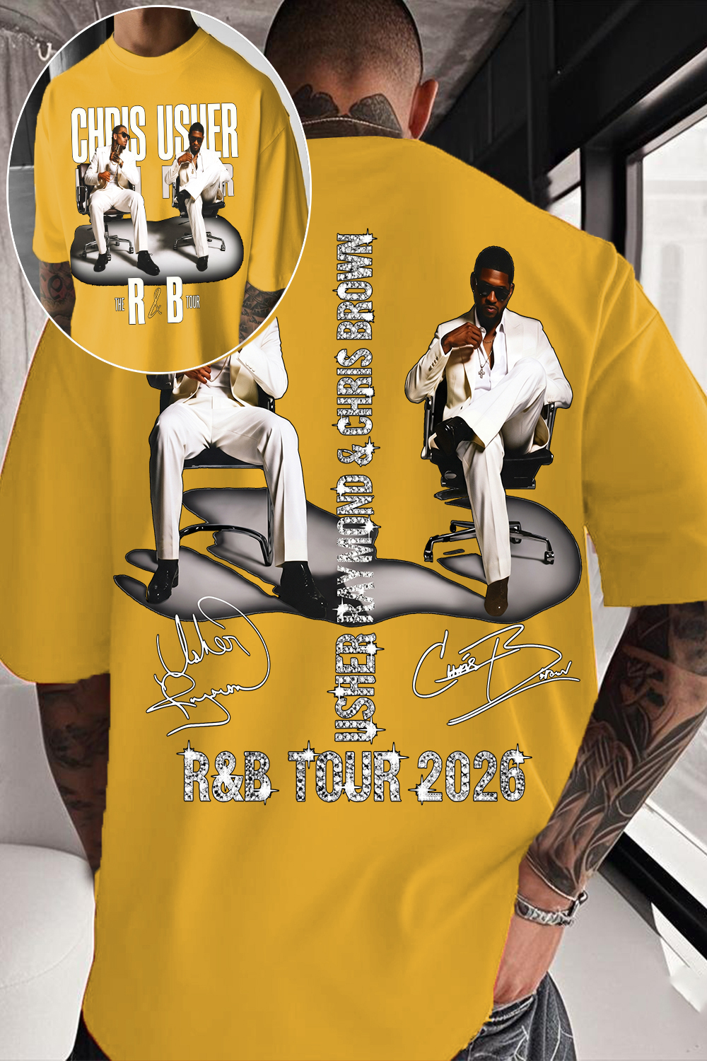 CB & Usher Concert Shirt