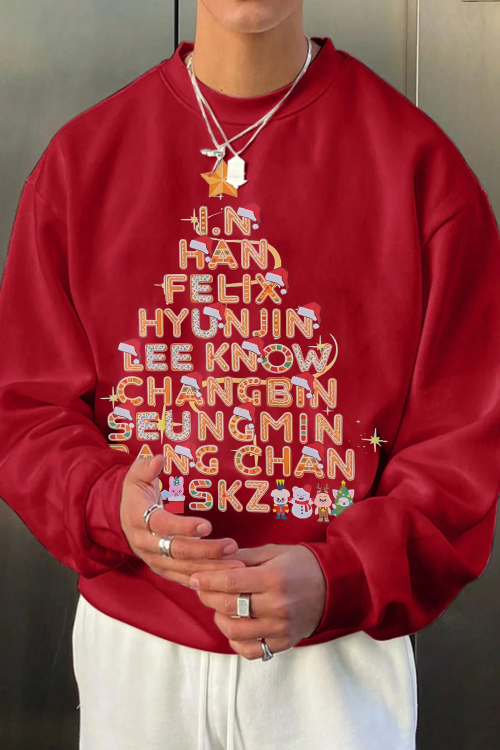 Straykids Fans Christmas Sweatshirt For Men