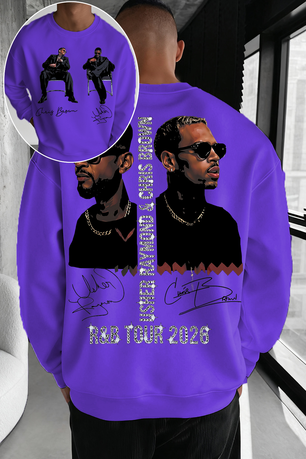 CB & Usher Concert Sweatshirt