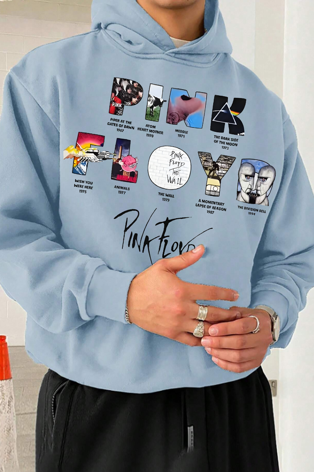 Pink Floyd Men's Long-sleeved Hoodie