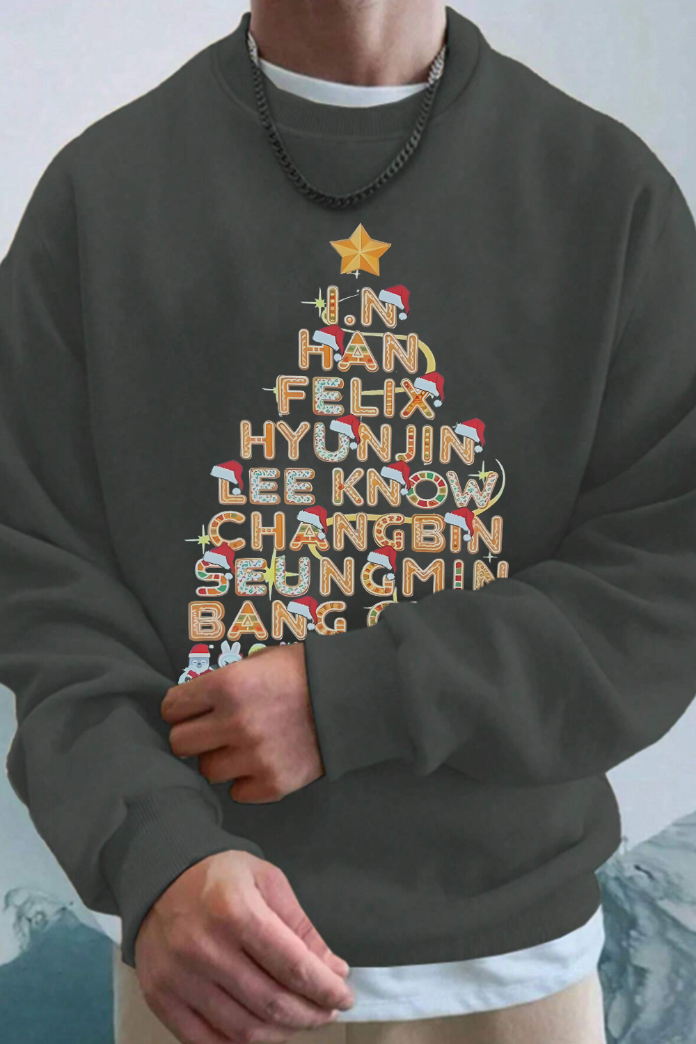 Straykids Fans Christmas Sweatshirt For Men
