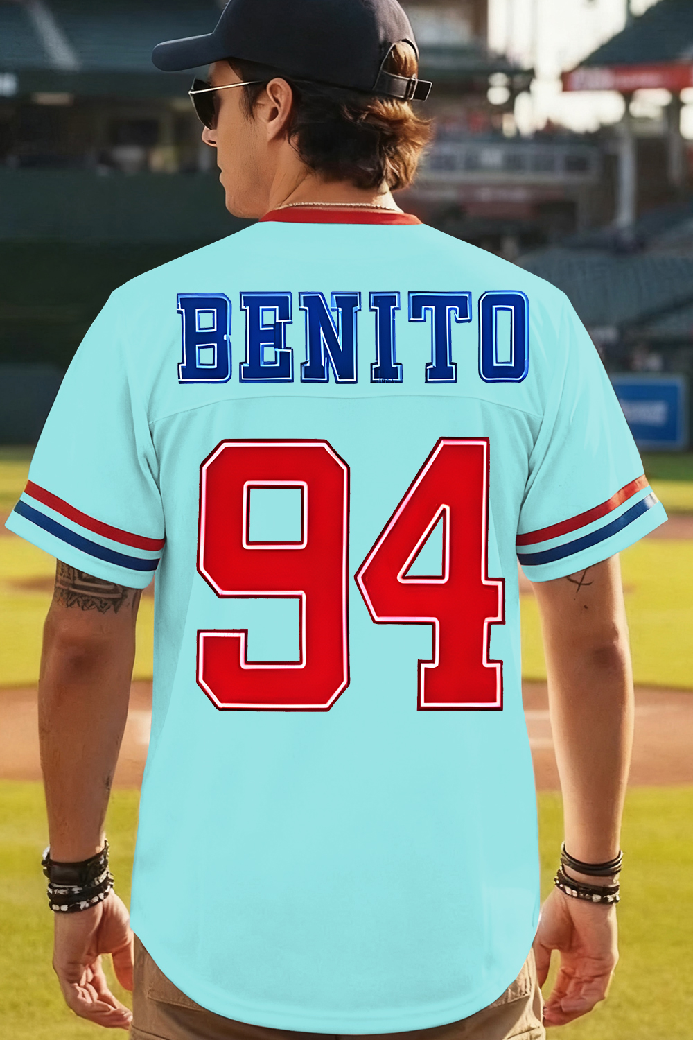 Bunny Ears Bad Bunny🏈 Benito Football Jersey