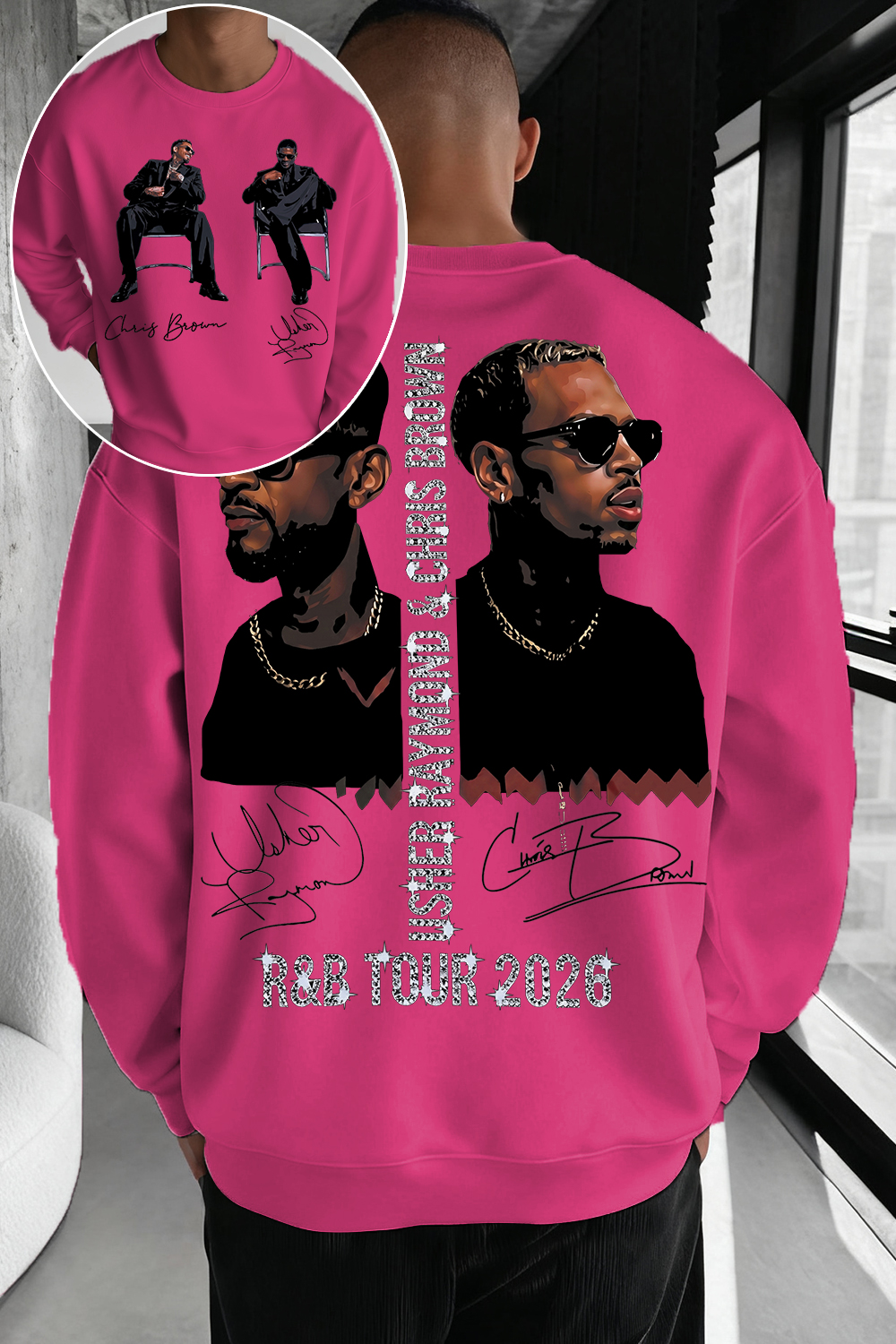 CB & Usher Concert Sweatshirt