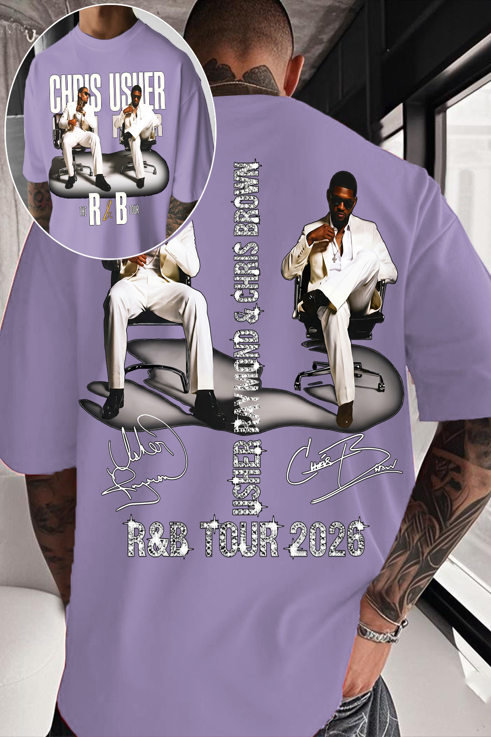 CB & Usher Concert Shirt