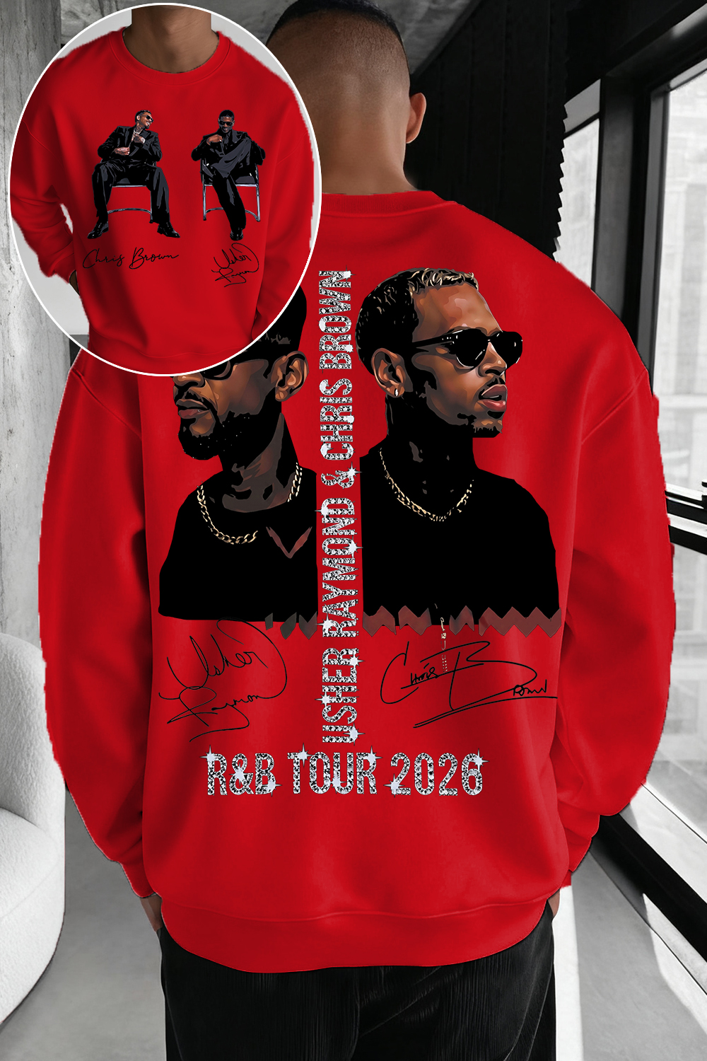 CB & Usher Concert Sweatshirt