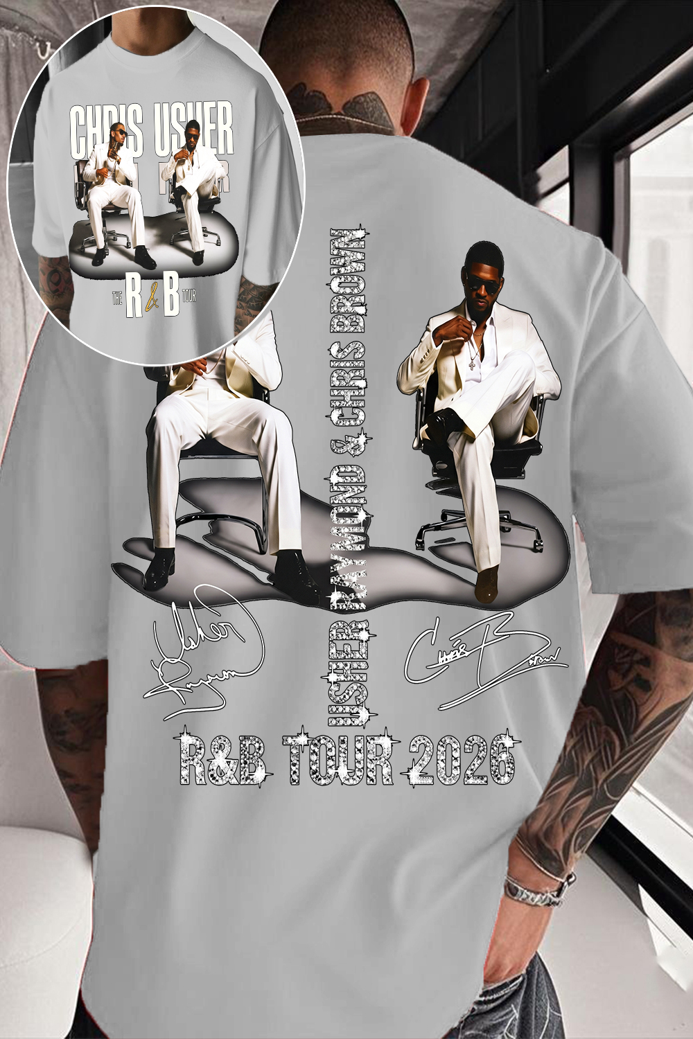 CB & Usher Concert Shirt