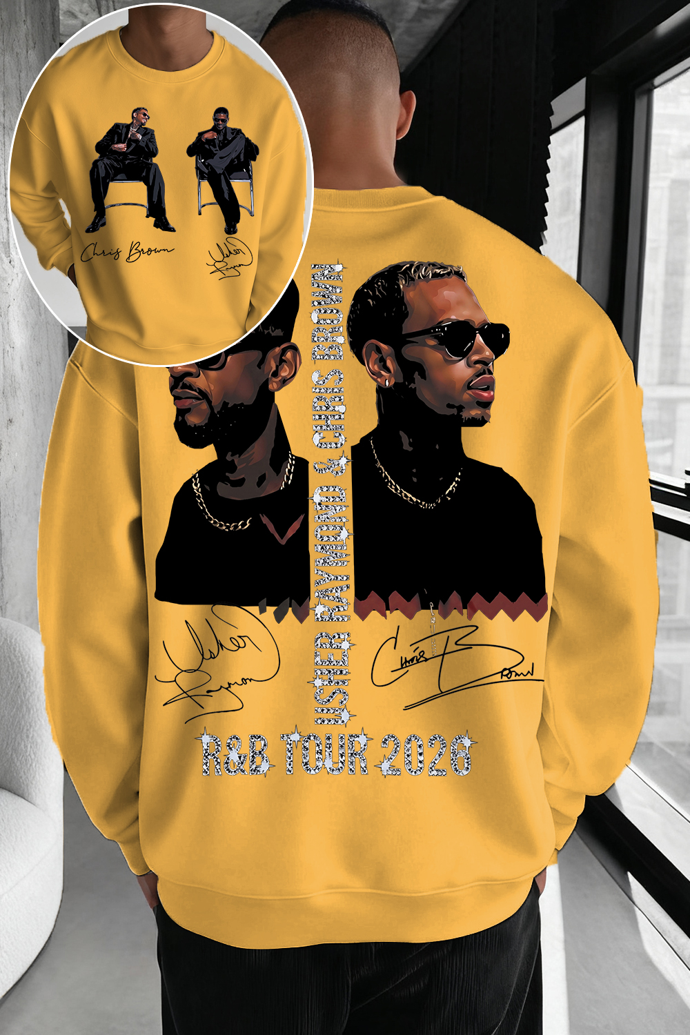 CB & Usher Concert Sweatshirt