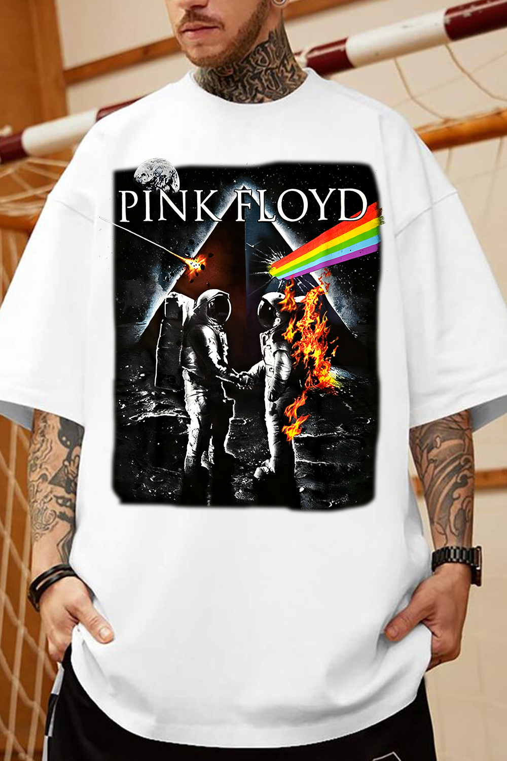 Pink Floyd Astronaut Print T-Shirt