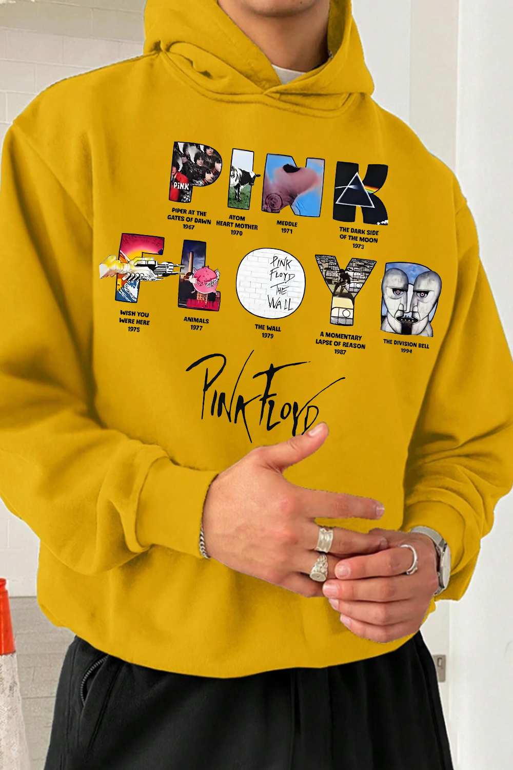 Pink Floyd Men's Long-sleeved Hoodie