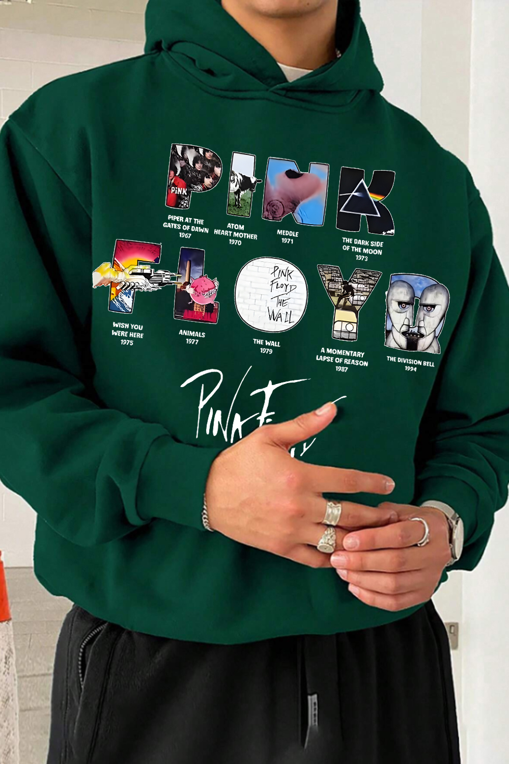 Pink Floyd Men's Long-sleeved Hoodie