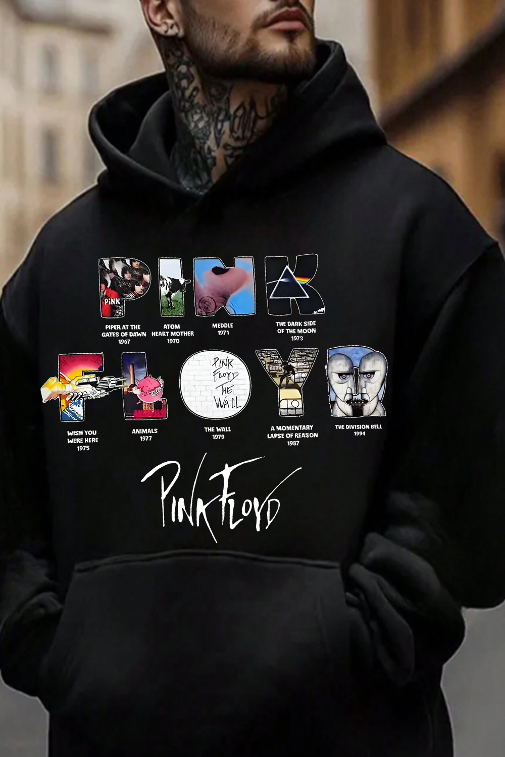 Pink Floyd Men's Long-sleeved Hoodie