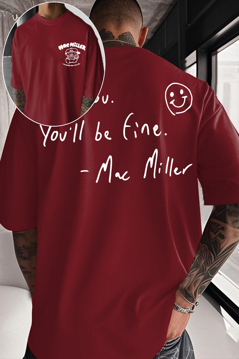 Be You You'll Be Fine Mac Miller Double‑Sided T‑shirt