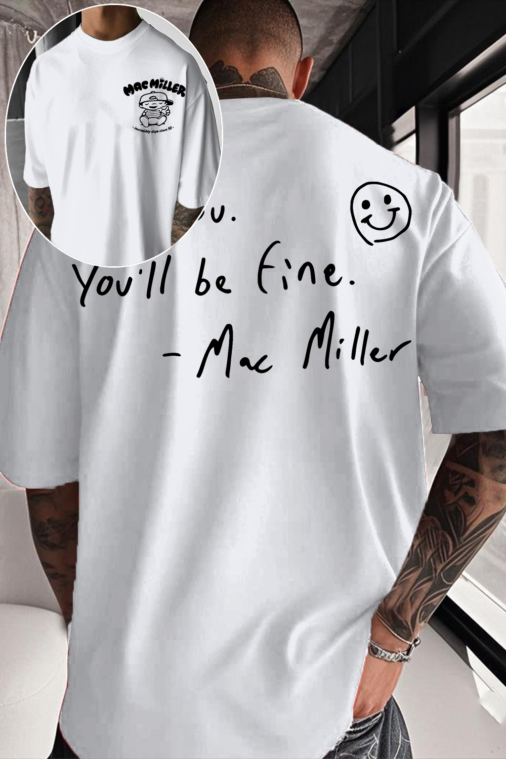 Be You You'll Be Fine Mac Miller Double‑Sided T‑shirt