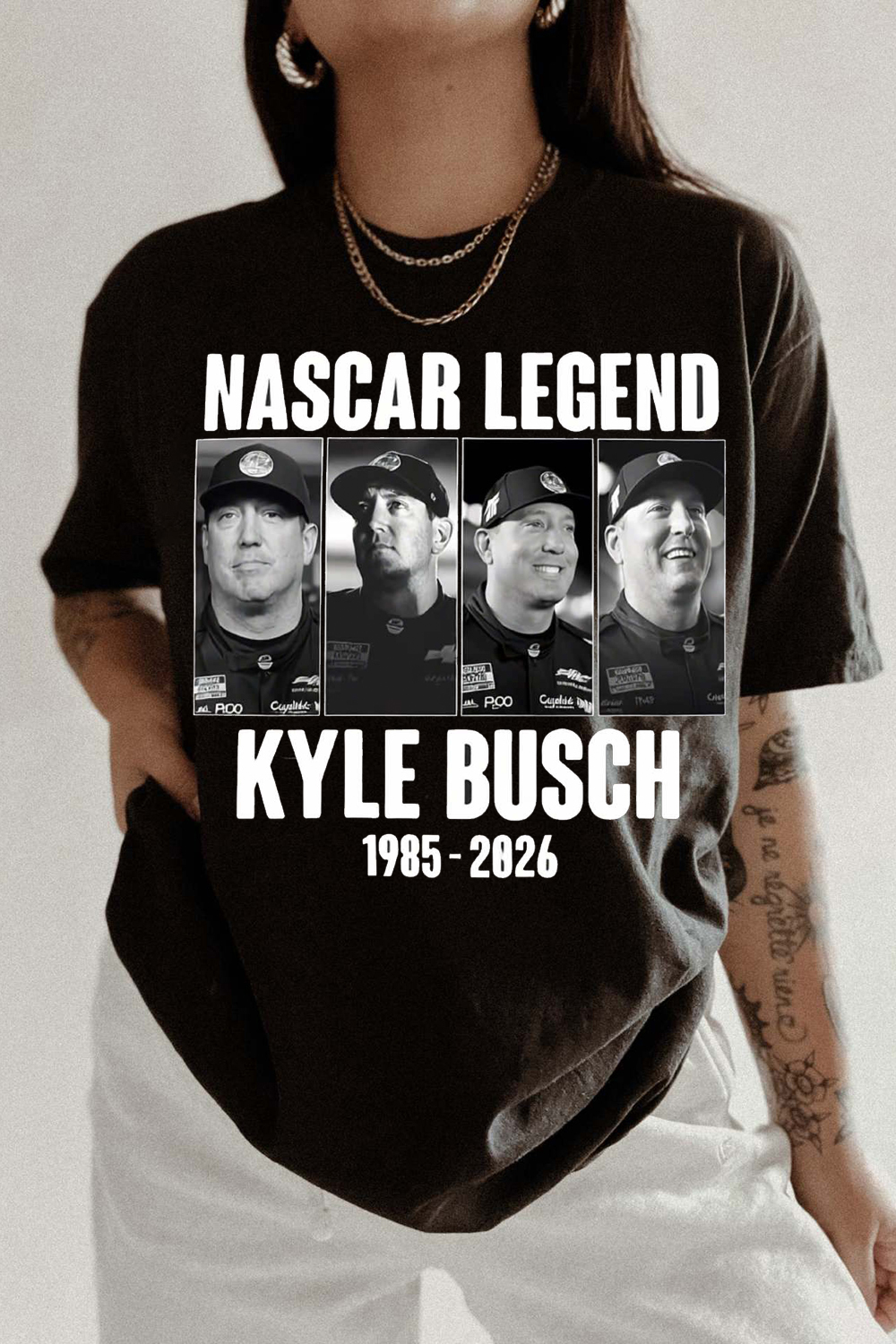Nascar Legend 🏁 Rip Kyle Busch 1985-2026 Tee