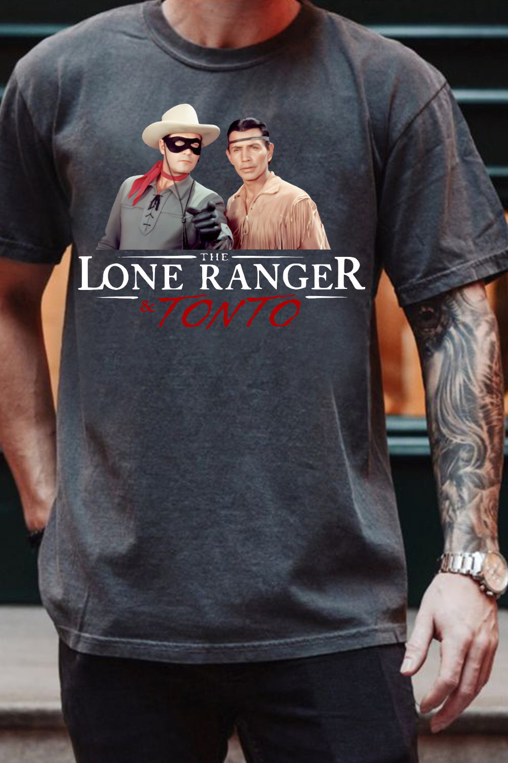 The Lone Ranger & Tonto - Clayton Moore Tee