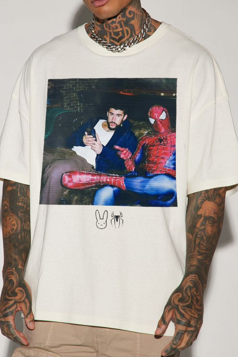 Bad Bunny Spiderman Tee
