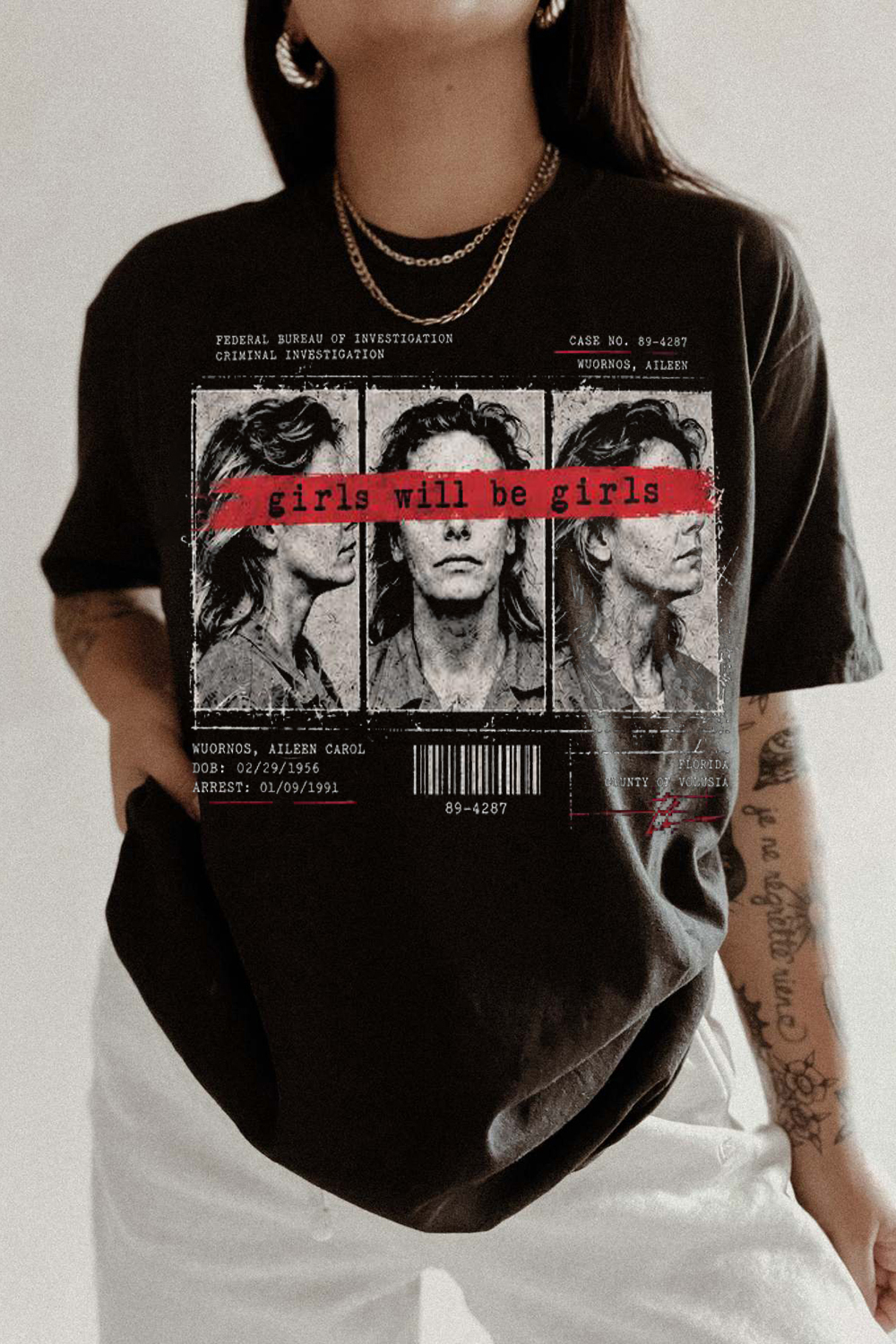 Aileen Wournos Mugshot T-Shirt