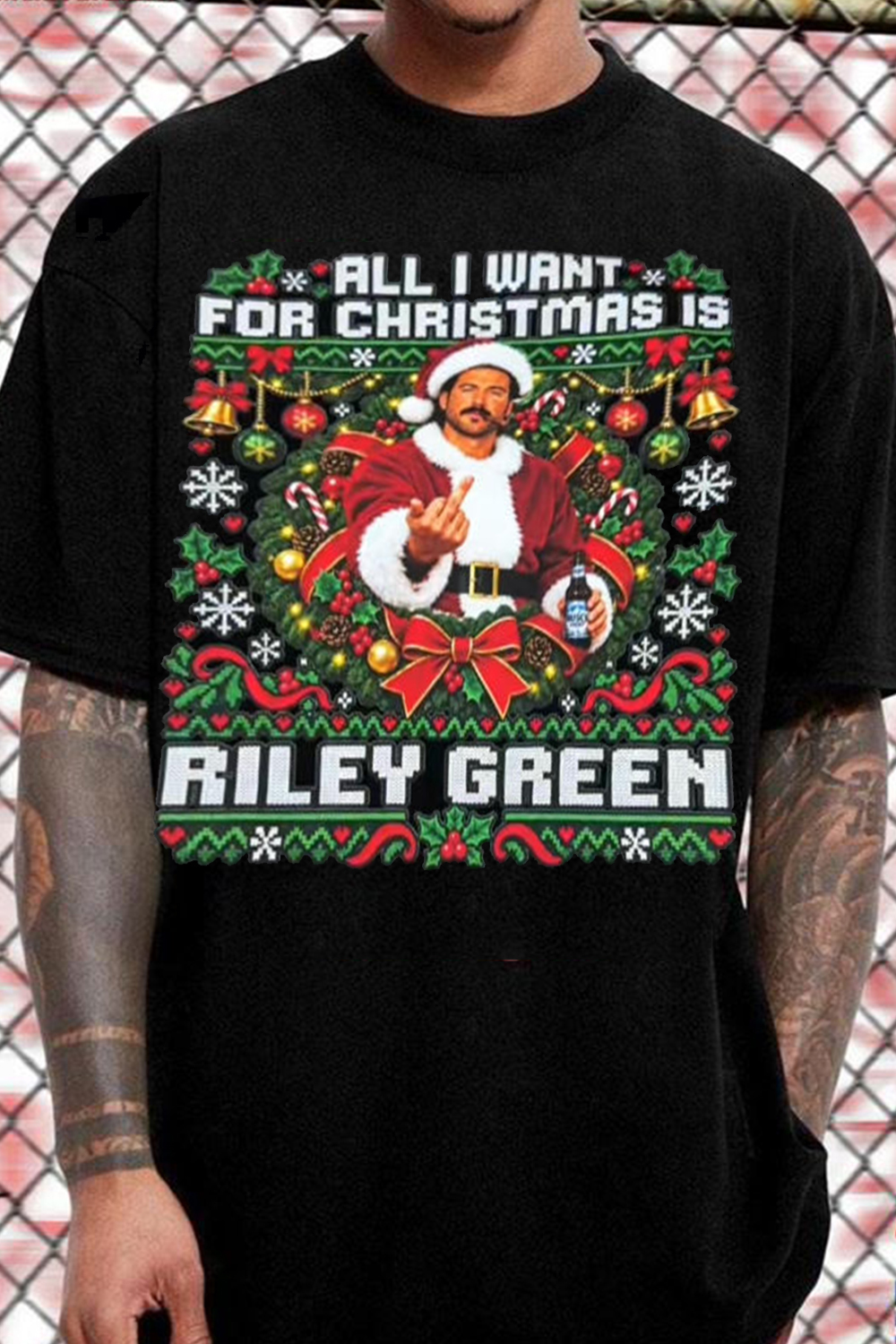 Riley Green Christmas Graphic Tee
