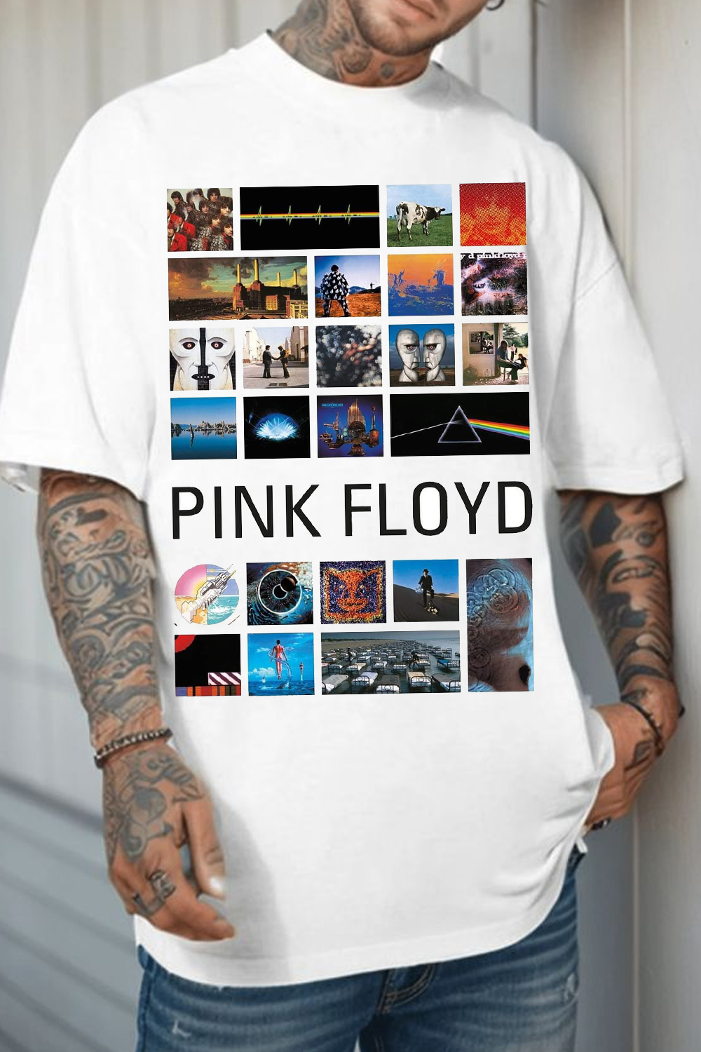 Pink Floyd Album Music Print T-Shirt