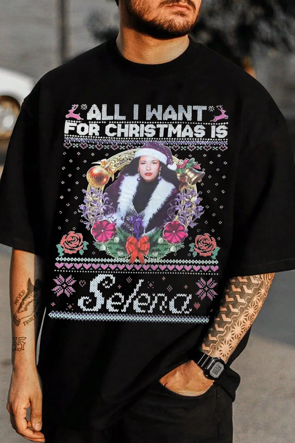 Selena Quintanilla Christmas Tee