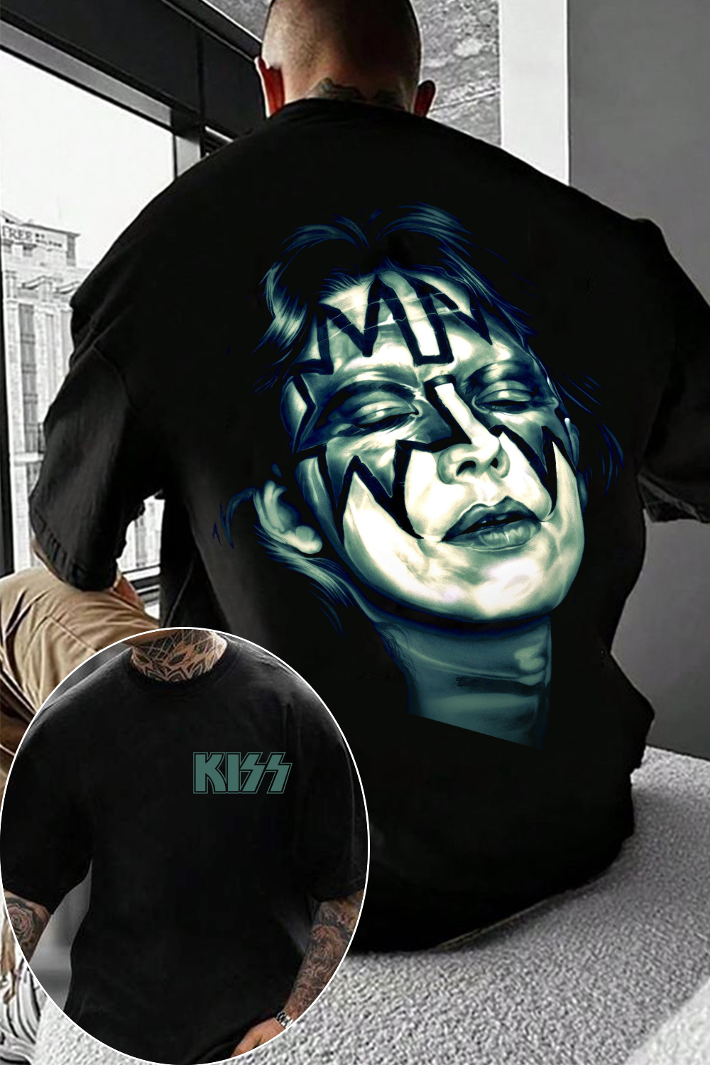 Kiss 2-Sided Printed T-Shirt