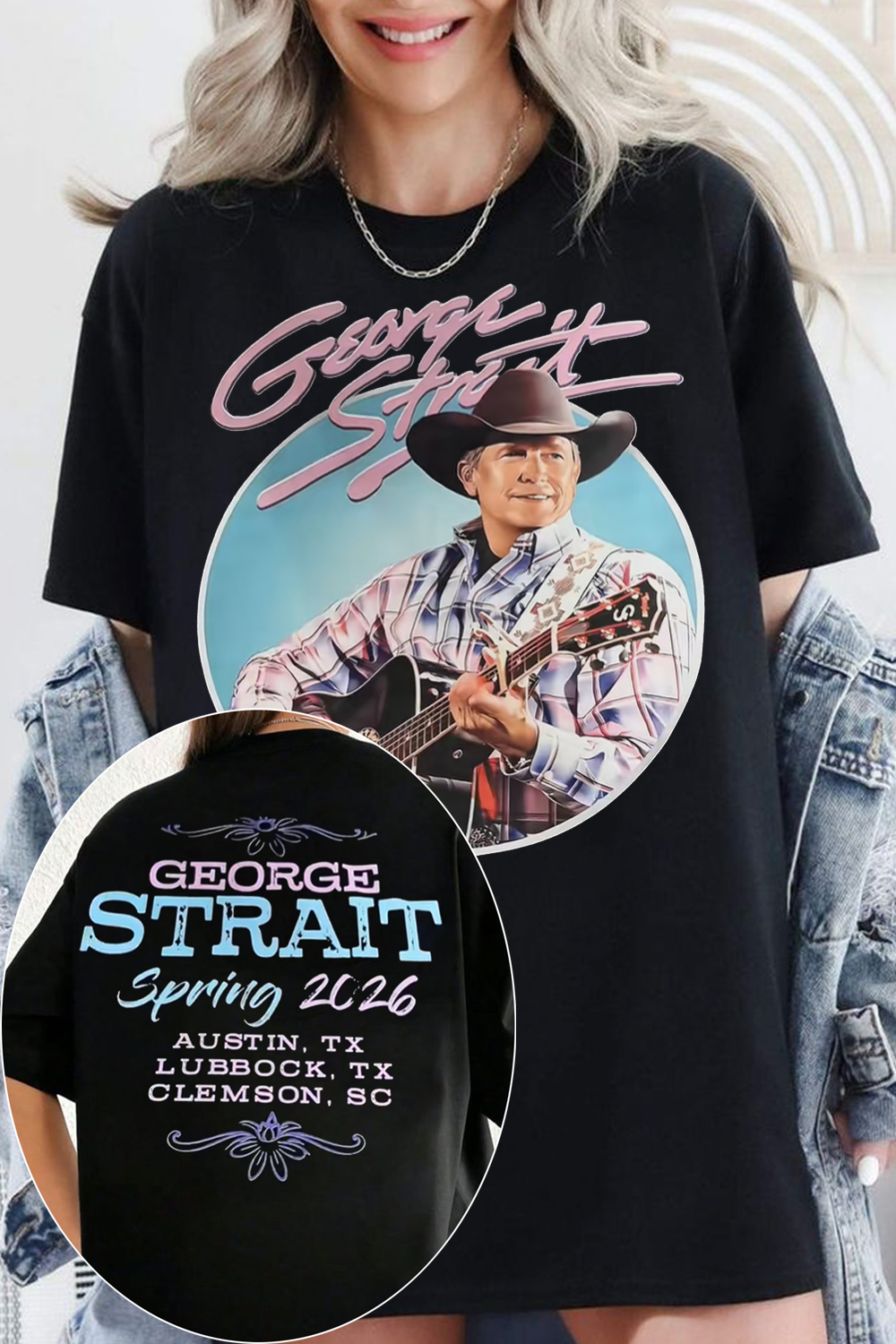 George Strait Printed Shirt