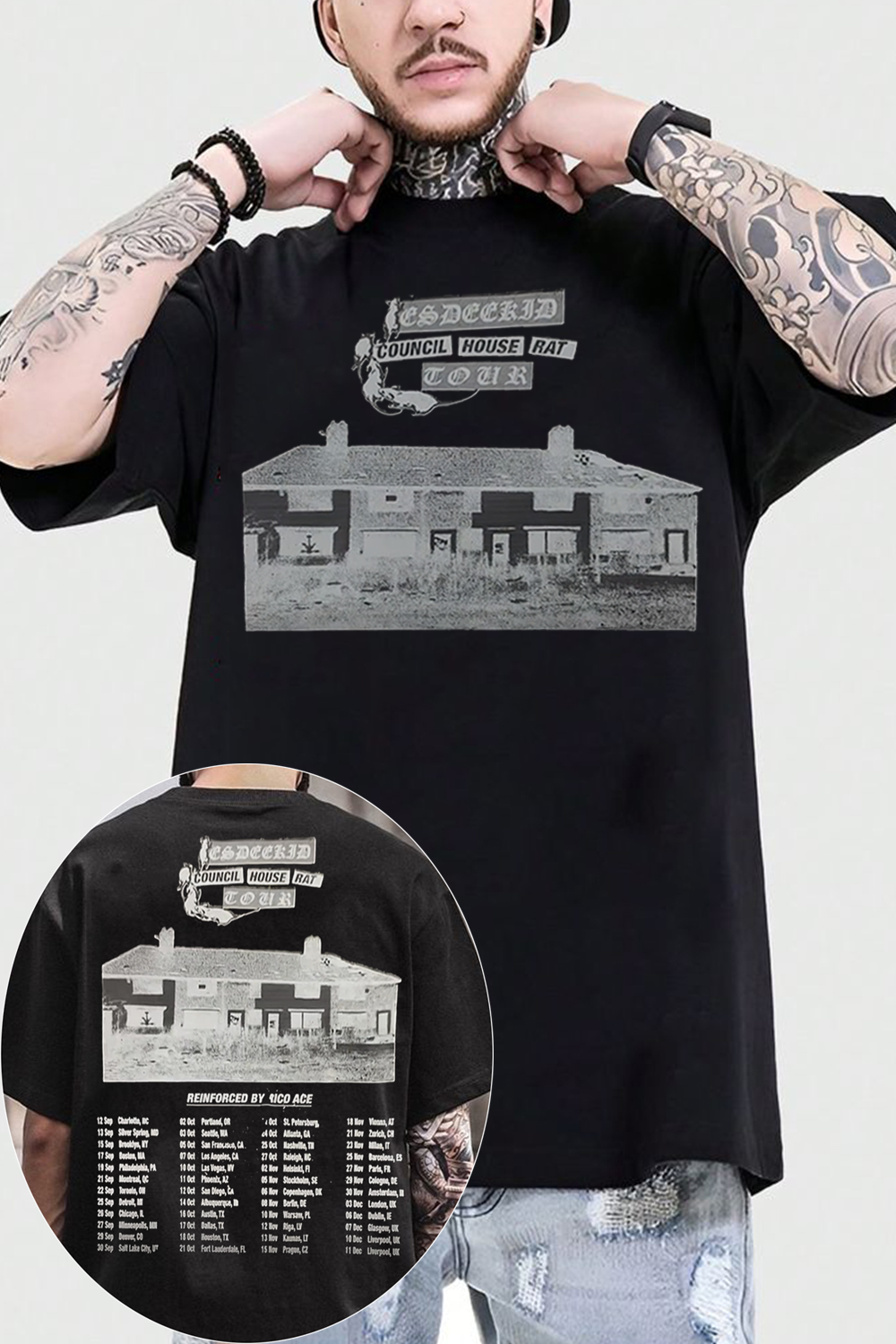 EsDeeKid Council House Rat Tour Shirt