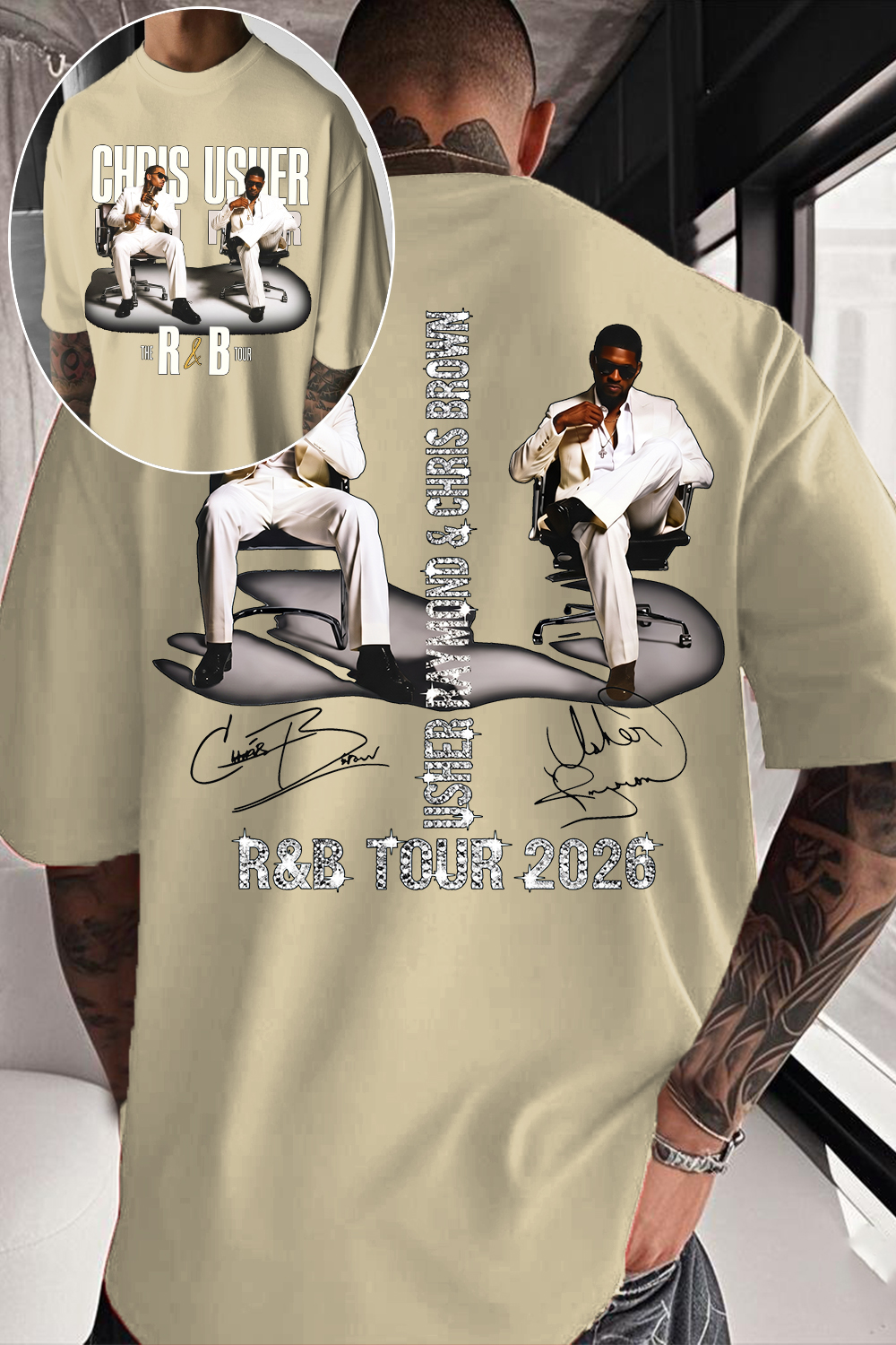 CB & Usher Concert Shirt
