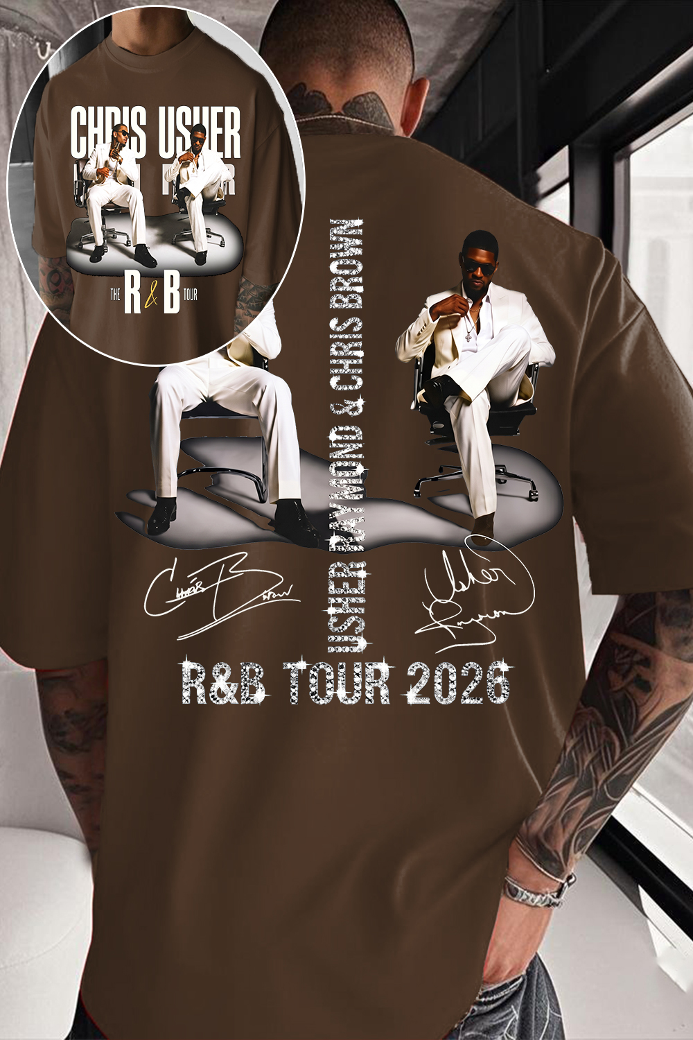 CB & Usher Concert Shirt