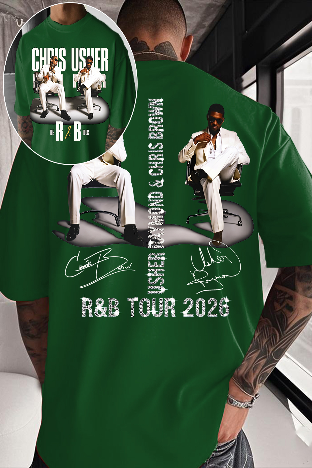 CB & Usher Concert Shirt