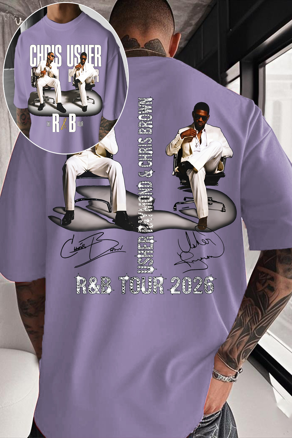 CB & Usher Concert Shirt
