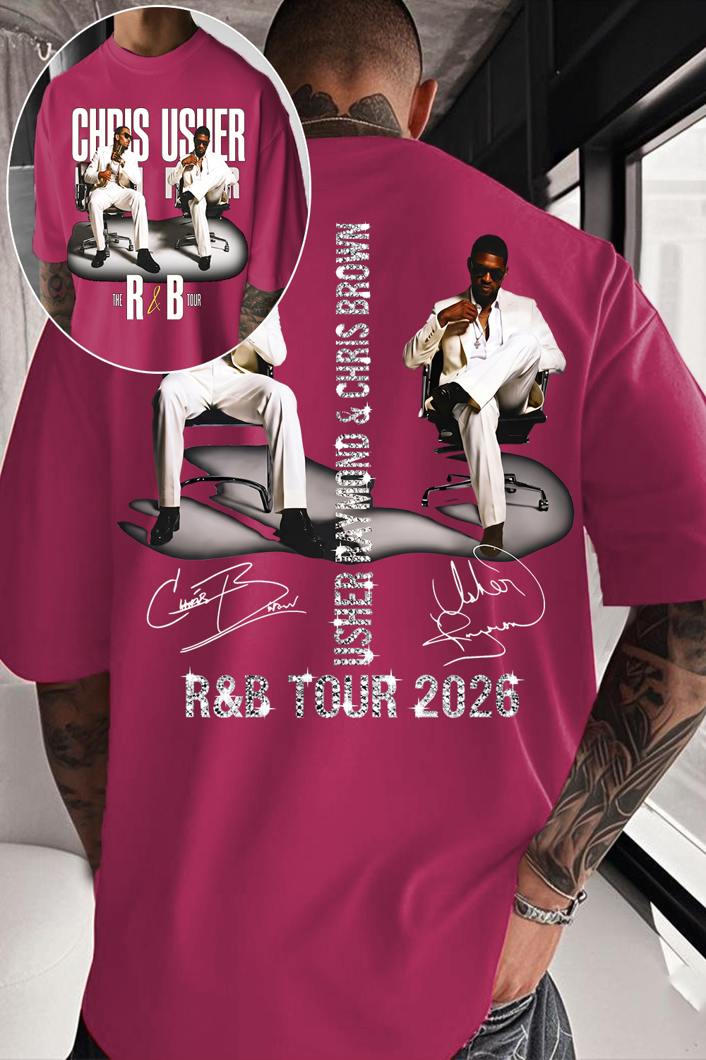CB & Usher Concert Shirt